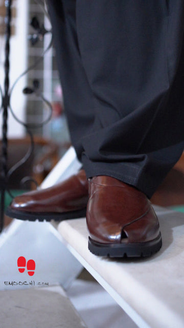 Dark Brown Handmade Peshawri Chappal