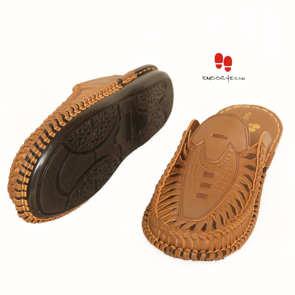 Stylish Kolhapuri Chappal for Man Tan Color Article-8040