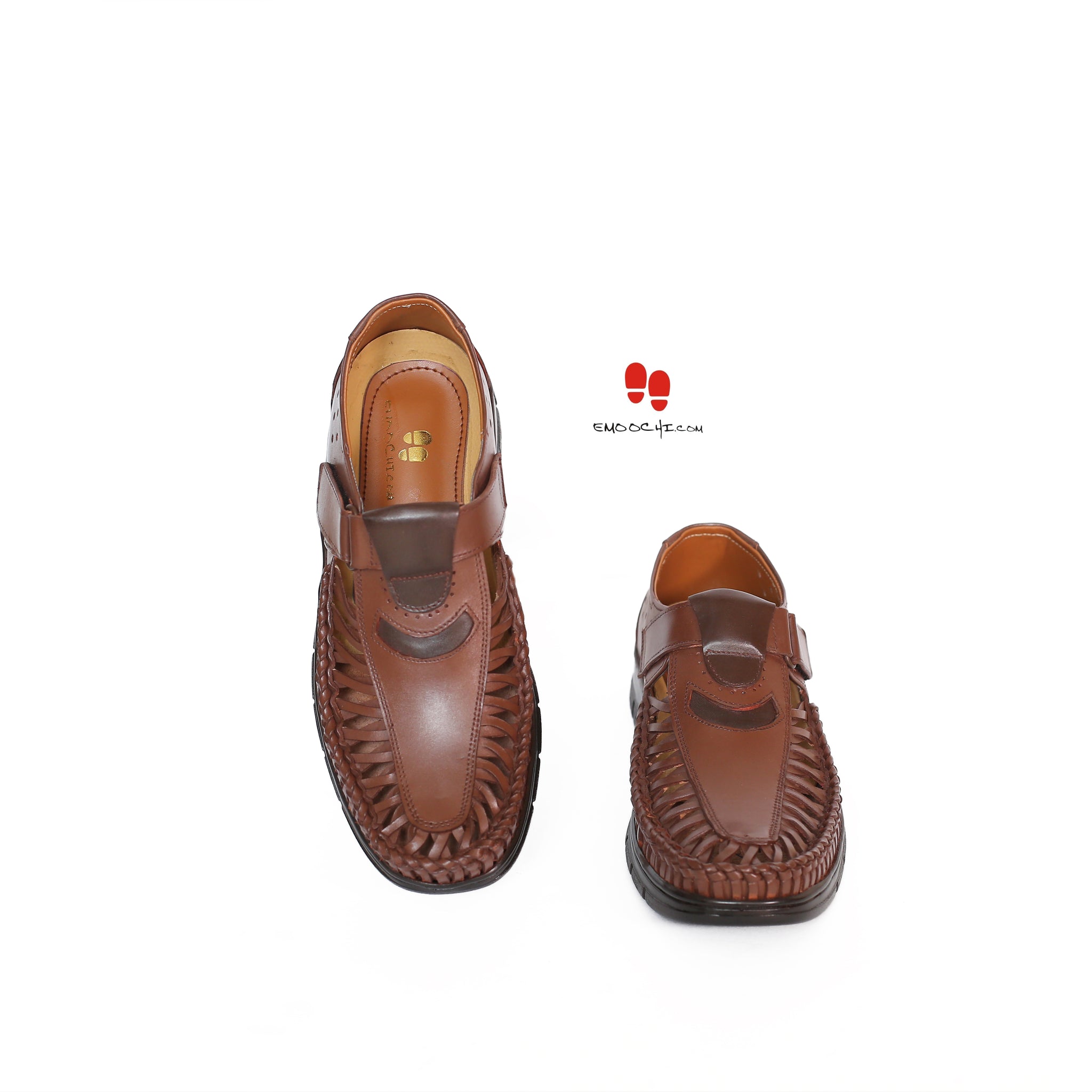 Stylish Kolhapuri Sandal for Man Side Strap Brown Color Article-8073