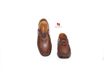 Stylish Kolhapuri Sandal for Man Side Strap Brown Color Article-8073