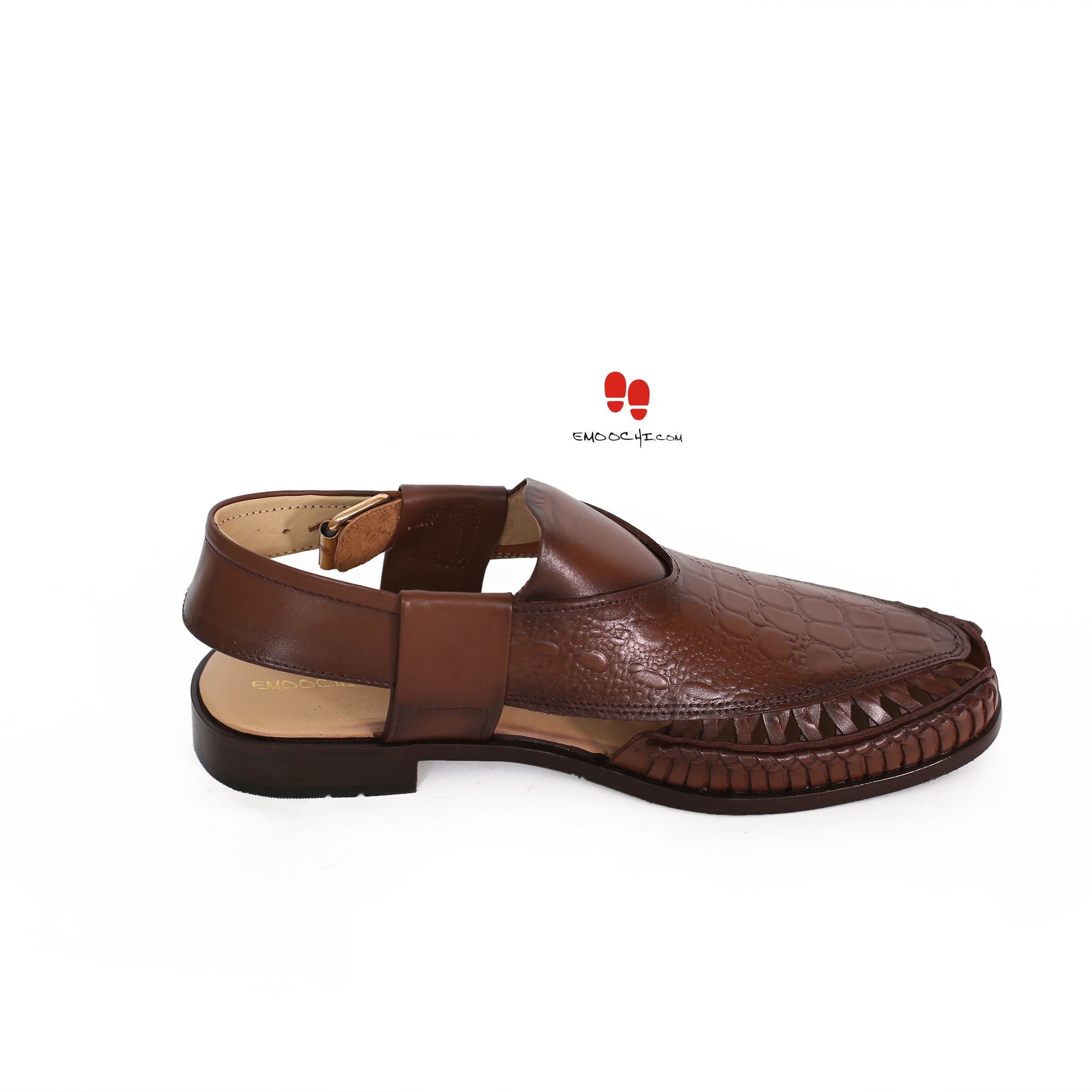 JHANGVI Kolhapuri Sandal for Men Brown Color Article-8023