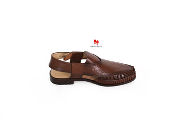 JHANGVI Kolhapuri Sandal for Men Brown Color Article-8023