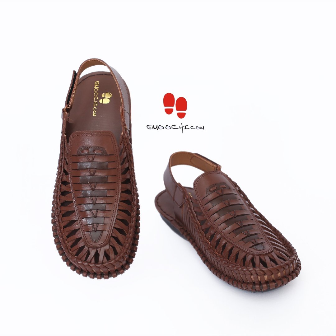 Comfortable Kolhapuri Sandal for Man Back Strap Brown Color Article - 5503