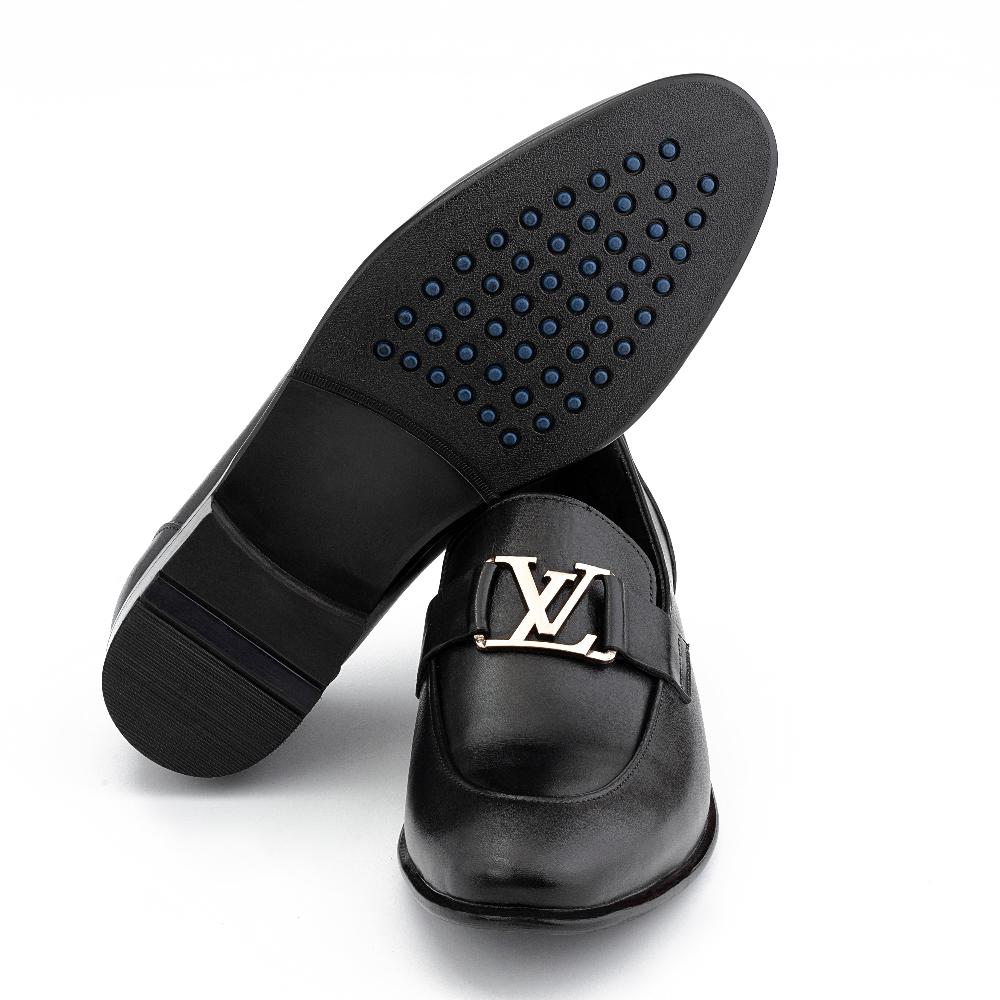 Premium Formal LV Buckle Shoes for Men Black and Brown Article - 7599