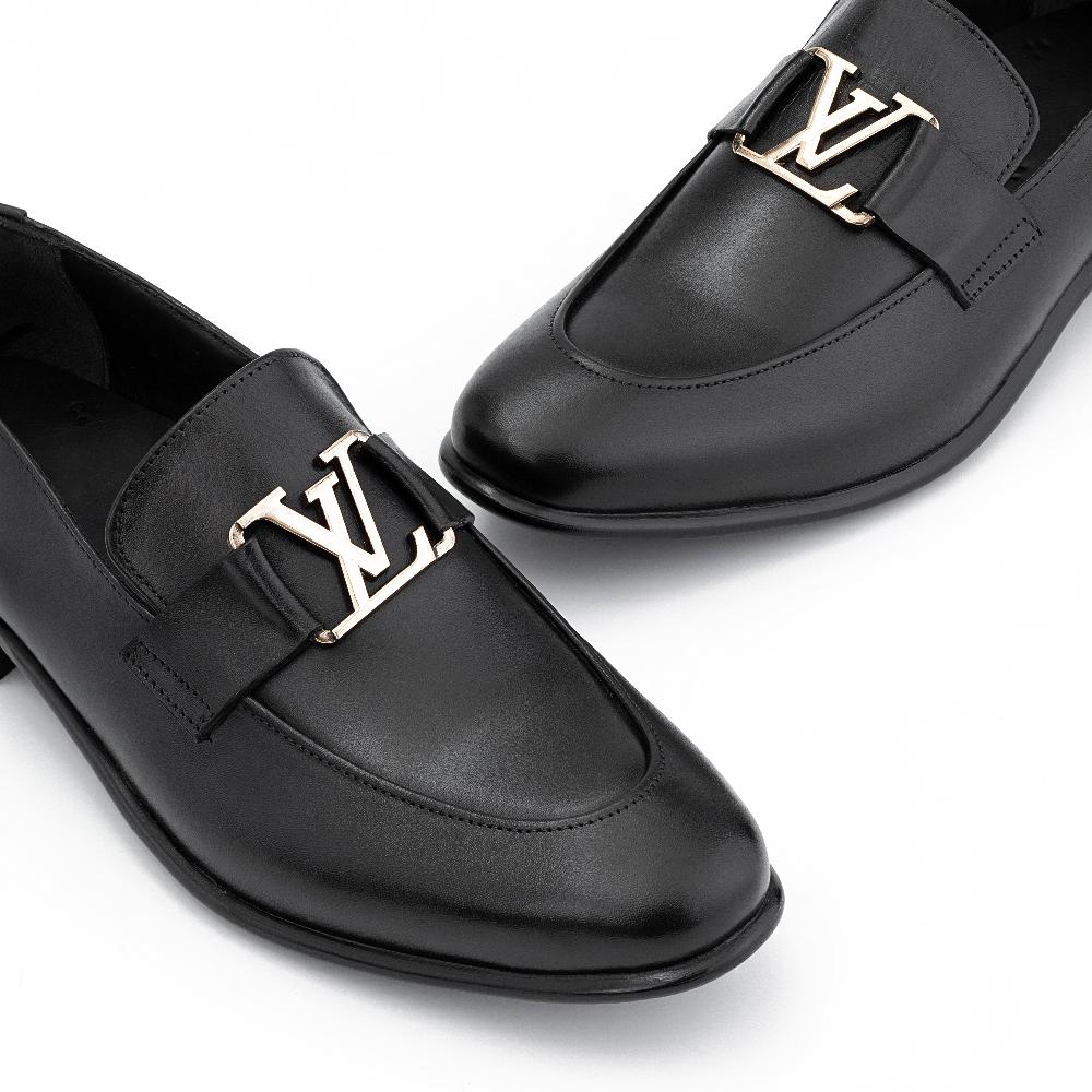 Premium Formal LV Buckle Shoes for Men Black and Brown Article - 7599