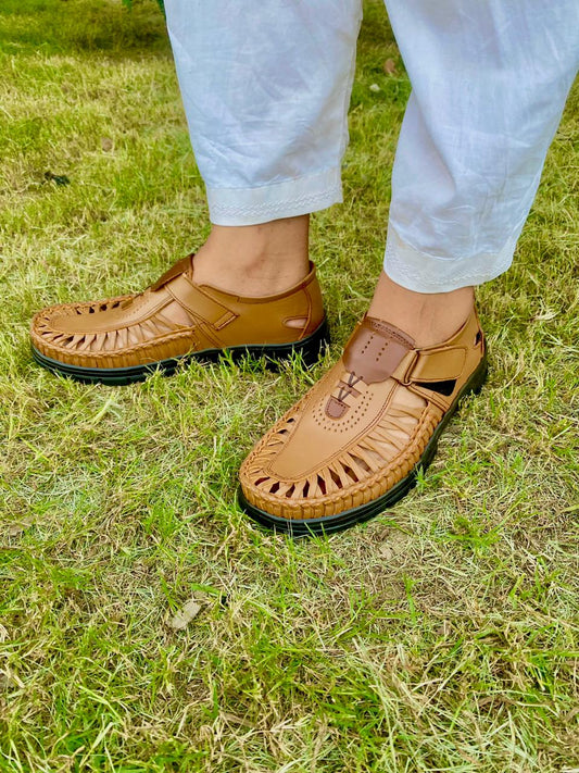 Kolhapuri Chappal  8072 Tan